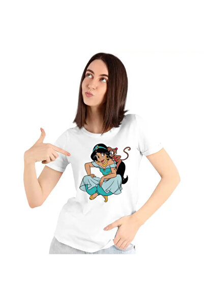 OEM Women's T-shirt Aladdin Jasmine Abu Monkey Aladdin