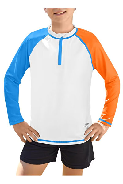 BesserBay Children's swimming top, long sleeve, breathable, UV protection, 140