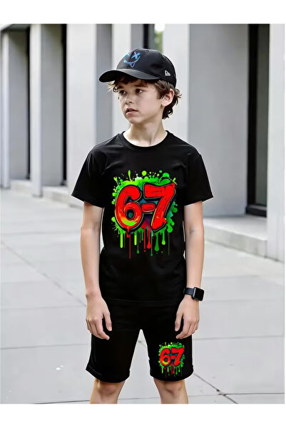 Cevval Σετ παιδικό μπλουζάκι και σορτς τσέπης