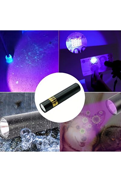Greathings Mini Cep Boy USB İle Şarj Olan Oje Kurutucu Para Kontol LED UV Mor...