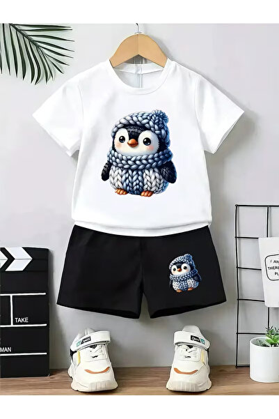 Cevval Σετ παιδικό μπλουζάκι και σορτς τσέπης