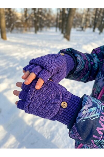 PIECE SIGNATURE Mănuși de lux cu degete tăiate pentru adolescenți (vârste 7-10)