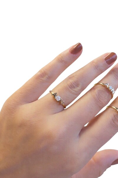 Altınaşkı Harfli Altın Yüzük