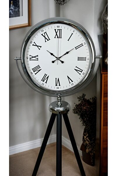 Nemere Chrome Nobility Tripod Stand Clock Nemerehome