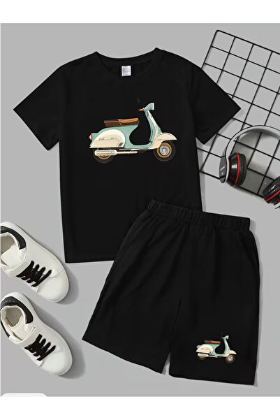 Cevval Set tricou și pantaloni scurți pentru copii (2 piese)