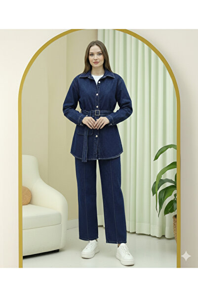 TESTOKUR Cepli Pantolonlu Kot Takım