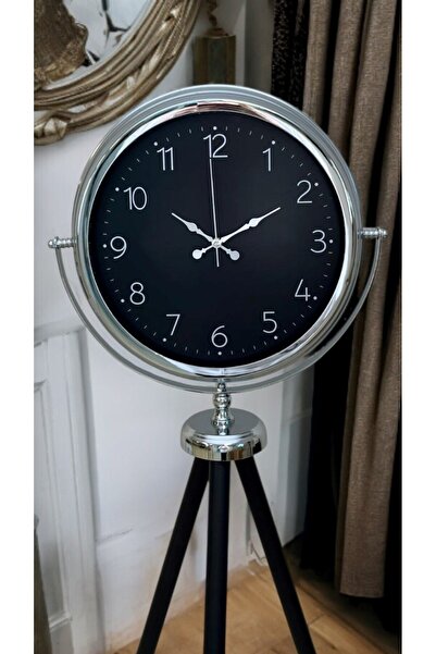 Leyaton Chrome Elegant Tripod Stand Clock Lwlhm-Ytrs345