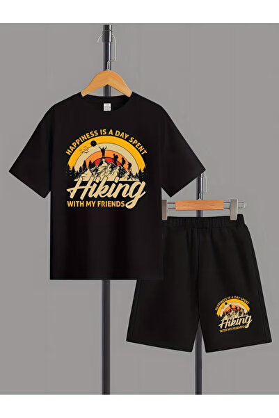 Cevval طقم تي شيرت وشورت جيب للأطفال