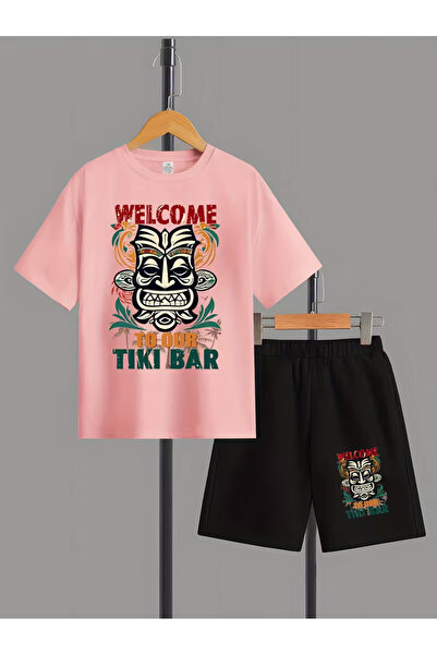 Cevval Σετ παιδικό μπλουζάκι και σορτς τσέπης