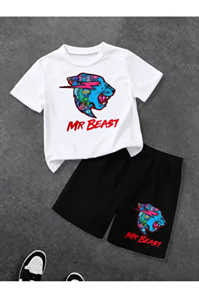 Cevval Σετ παιδικό μπλουζάκι και σορτς τσέπης