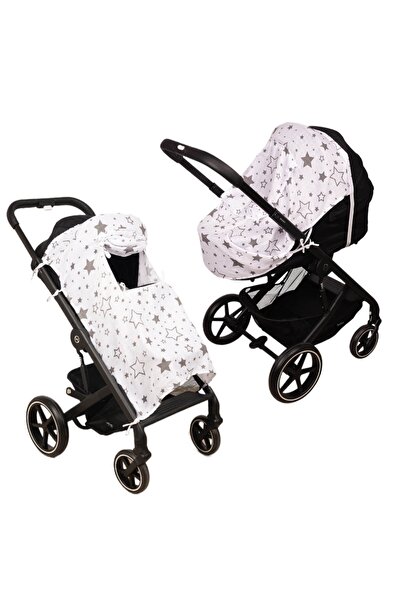 Kidizi Multifunctional muslin sunshade for stroller or pram, galaxy grey, mod...