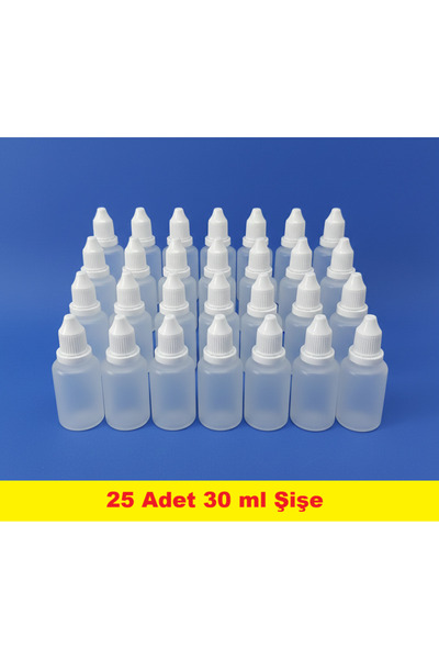 demethome 25 Adet 30 cc Boş Plastik likit şişe Numune-mürekkep-kolonya Şişesi...