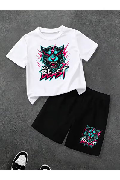 Cevval Σετ παιδικό μπλουζάκι και σορτς τσέπης