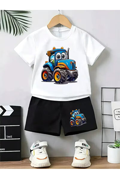 Cevval Σετ παιδικό μπλουζάκι και σορτς τσέπης