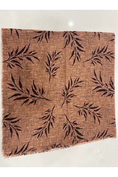 Bohemian Light Brown Organic Cotton Olive Dali Patterned Scarf