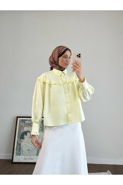 NovaCase Women's Skirt Top Ruffled Hijab Short Shirt
