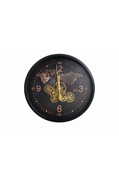 METAL KASA ÇARKLI DUVAR SAATİ 80 CM