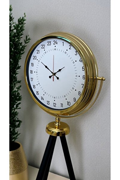 Nemere Gold 24-Hour Display Special Design Tripod Stand Clock Nemerehome