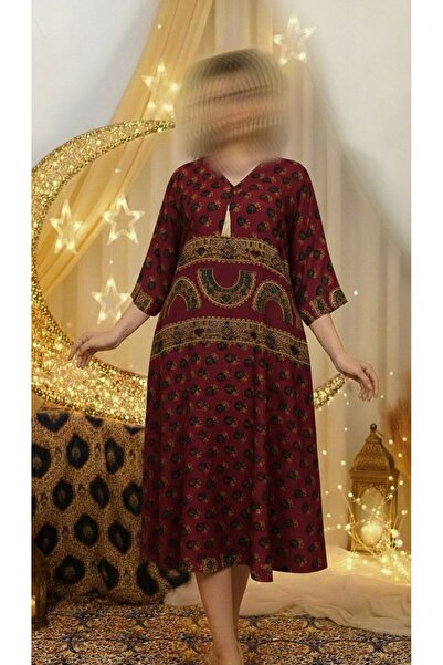 ISHRAQAT AL-AMAL قميص رمضاني ميدي (قصير) بتصميم شعبي مناسب لرمضان نص كلوش بجي...