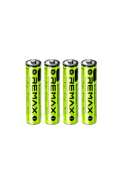 Remax AAA Rechargeable USB Lithium Battery 814mWh - 4 Pieces