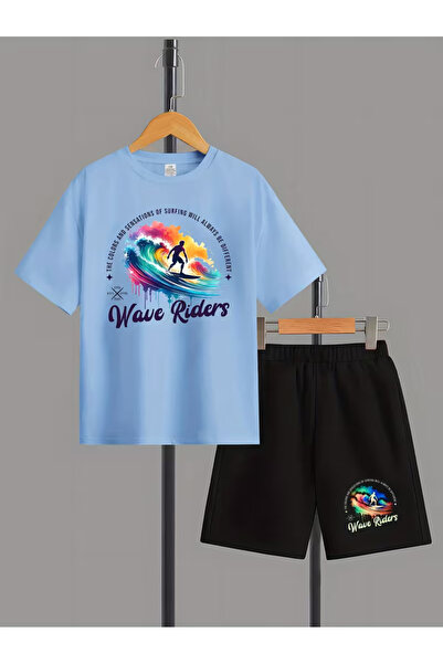 Cevval Set tricou și pantaloni scurți pentru copii (2 piese)