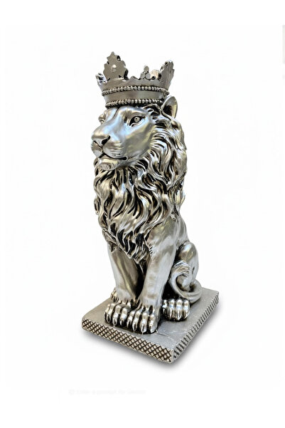 AKUA TAHTA Modern Aslan Figürlü Biblo