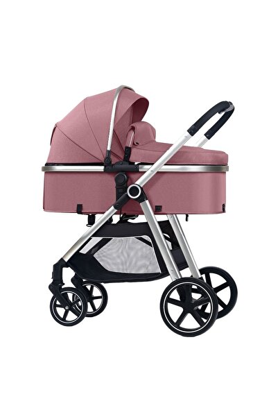 Kidizi Πολυλειτουργικό μετατρέψιμο καρότσι 2 σε 1 Moveo ροζ, περιλαμβάνει στρ...