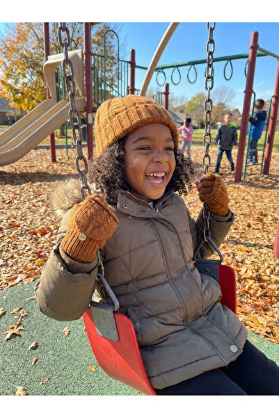 PIECE SIGNATURE Luxury Covered Cut-Finger Gloves for Teenagers (Ages 7-10)