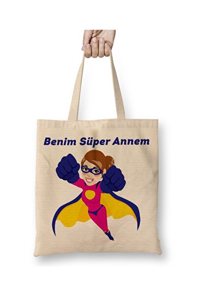 Toyaso Super Mom Mother's Day Gift for Mothers 04 Tote Bag Long Handle Shoppi...