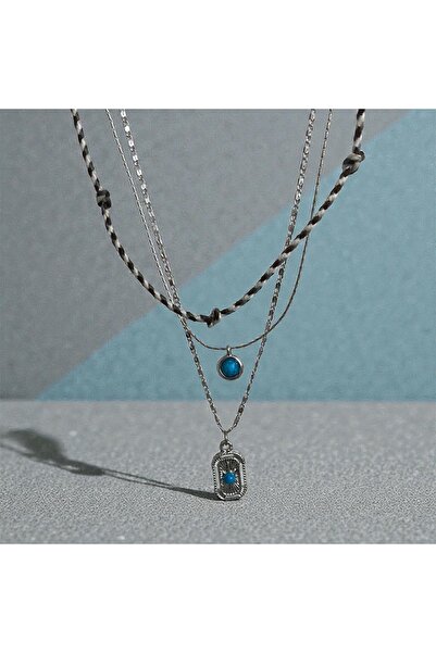 Fiamoss Kadın El Yapımı 7 Düğümlü İp Tasarım Kolye Seti