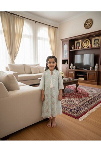 alqarat "Noor" Summer Embroidered Jalabiya