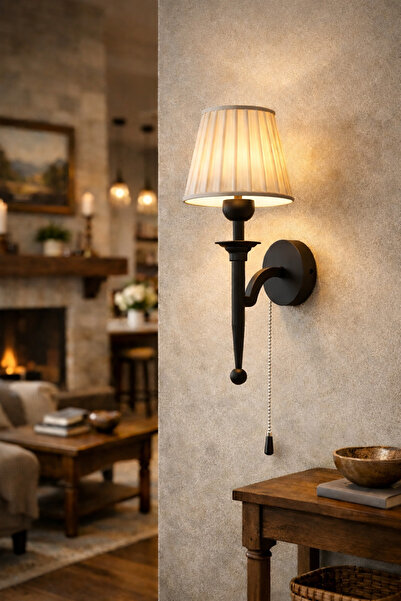 Limon 3D Desing Modern Duvar Apliği Zincir Anahtarlı Dekoratif Başucu Aydınla...