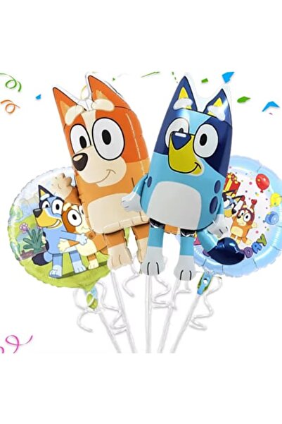 parti show Bluey Folyo Balon Set 4 lü