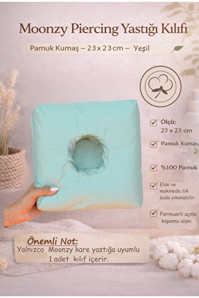 moonzy - minimalist & cozy Moonzy Cotton Kare Piercing Cushion Cover – 100% C...