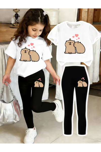 Cevval Children's Tights and Tshirt Set