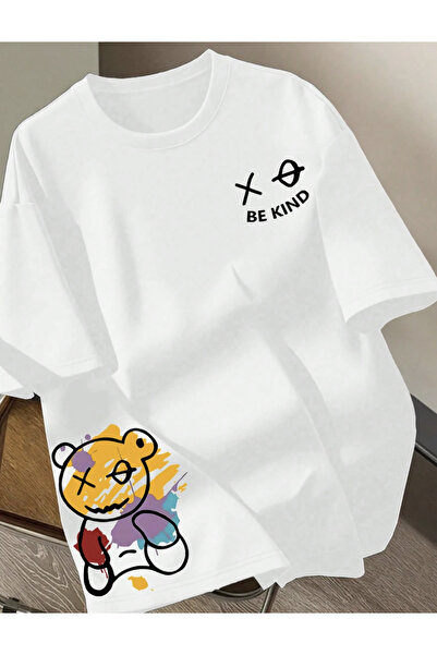 COHERENT Tricou unisex pentru bărbați/femei BEKIND, din bumbac supradimension...