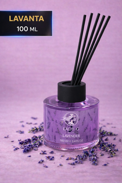 G Lady Lady-G LAVANTA Yüksek Kalite Premium Reed Diffuser Bambu Oda Kokusu 10...