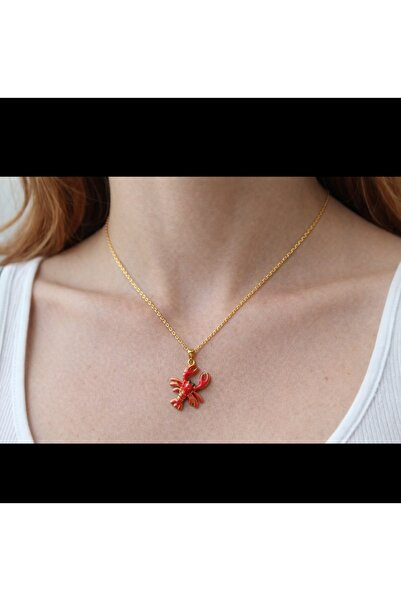 lavante butik kendini özel hisset Gold Color Chain Steel Lobster Necklace You...