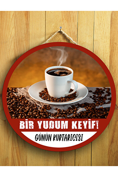 Mayeka Cafeler Restoranlar Kahveciler İçin Kahve Duvar Kapı Tablo Ahşap Askıl...