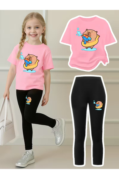 Cevval Children's Tights and Tshirt Set