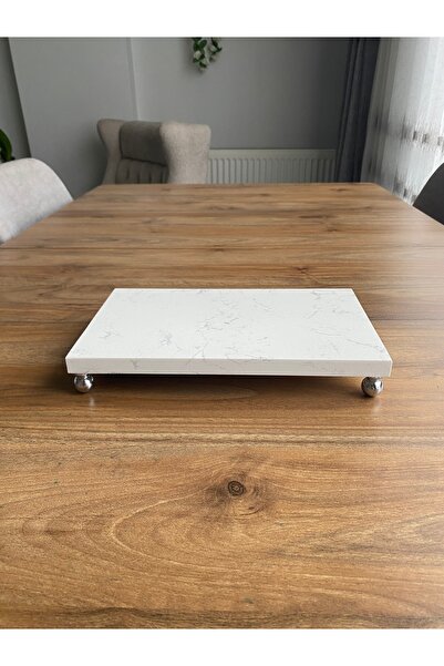 Nexa Doğaltaş Ayaklı Mermer Sunumluk ve Yağdanlık Altlığı – 25x15 cm Dikdörtg...