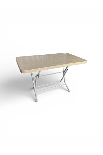 nar sokağı 70x120 Metal Ayaklı Plastik Katlanır Bahçe Balkon Masası