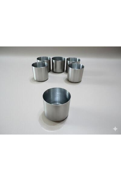 BeeCandleHome 6’lı Bioethanol Yakıt Haznesi Paslanmaz Metal Masaüstü Şömine Y...