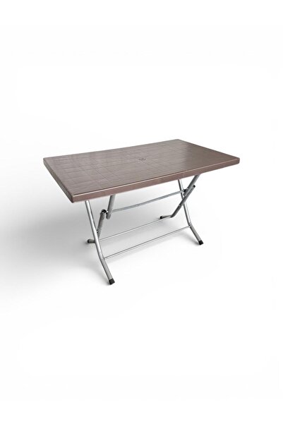 nar sokağı 70x120 Metal Ayaklı Plastik Katlanır Bahçe Balkon Masası