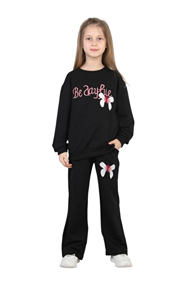 ERDEM KIDS Girl's School Daily Wear Embroidered Two-Thread Top and Bottom Two...