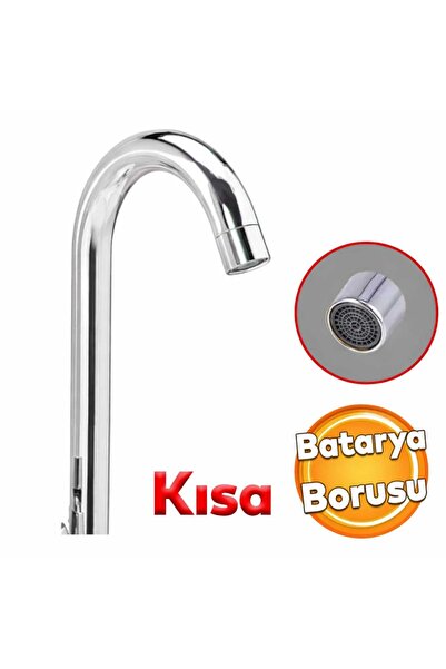 ASIR ARMATÜR Eviye Lavabo & Mutfak Batarya Borusu (KUĞU BOYUN KISA)