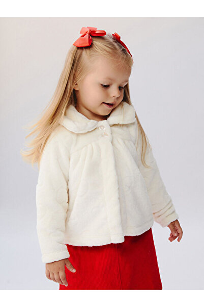 LC Waikiki Bebe Roba Collar Baby Girl Plush Coat from Uzg Store for Style Ent...