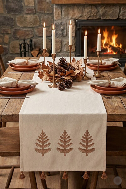 Valmia Home 100% Cotton Buldan Handwoven Tassel Runner - Decorative Tableclot...