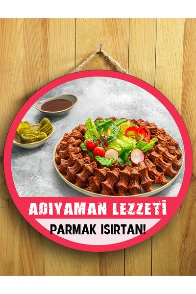 Mayeka Cafeler Restoranlar Çiğ Köfteciler İçin Çiğ Köfte Duvar Kapı Tablo Ahş...