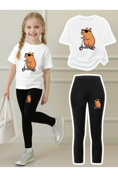 Cevval Children's Tights and Tshirt Set